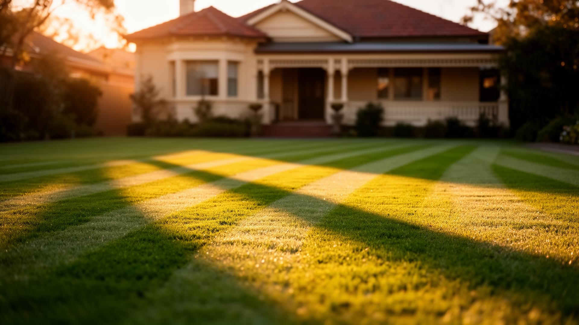 Australian home exterior maintained by local property service crews